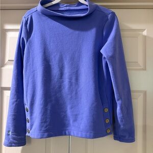 Dudley Stephens Lavender Fleece Pullover with Side Buttons